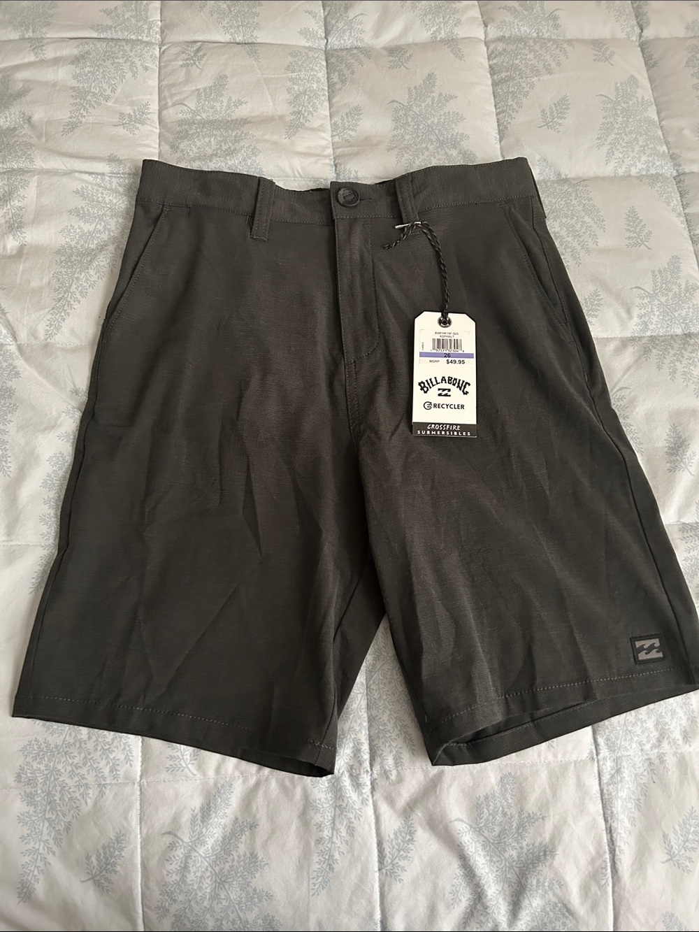 Billabong Men's Dark grey and black hybrid Flat Front Shorts